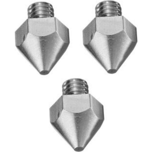 DuoWeiSi 3D Printer Parts 3Pcs 1.75mm Filament 0.4mm Nozzle MK8 3D Printer Extruder Nozzle