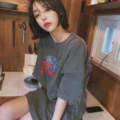 Casual T Shirt Women Punk Rock Cloth Summer Dance t-shirt Short Sleeve Oversized tshirts