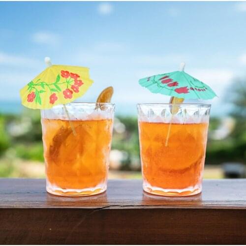 10/20/50pcs Cocktail Parasols Decoration Drink Decoration Paper Cake Cup Topper Tropical Hawaii Theme Beach Party Decor Supplies