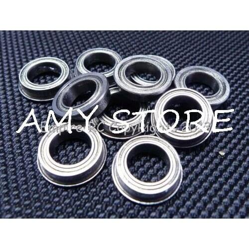 10 PCS) MF128ZZ (8x12x3.5 mm) Metal Shielded FLANGED Ball Bearing MF128