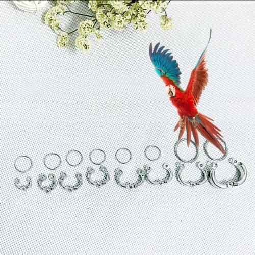 2 Pcs/Set Parrot Leg Ring Alloy Outdoor Flying Training Pet Birds Pigeon Foot Rings Behaviour Aids Bird Supplies Pet Products