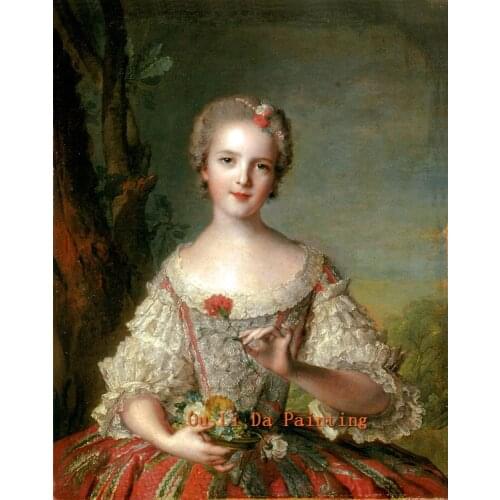 Free shipping elegant lady flower oil painting on canvas classical court woman figure canvas prints painting decoration picture