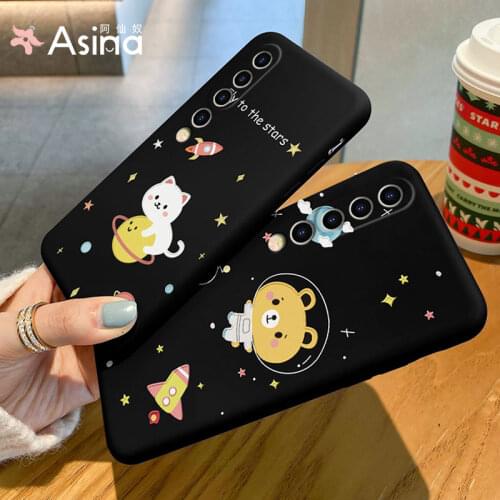 ASINA Cartoon Case For Xiaomi Mi10 11 9 8 Case Official Original Liquid Silicone Case For Xiaomi Redmi Note 10 9 8 7 Case Planet
