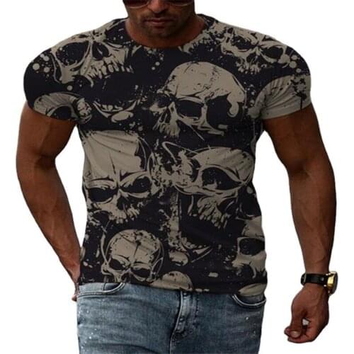 Summer Mens T-shirt New Short Sleeve T Shirt Mens Clothing Casual Printing Loose Tops Tshirt For Men Tee Tops Pullover