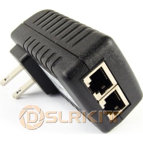 Gigabit 48V PoE Injector Adapter Power Over Ethernet 802.3at AF UBNT AP 1000Mbps