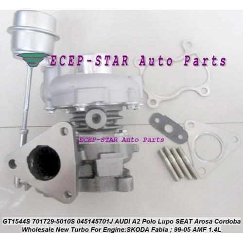 GT1544S 701729 701729-5010S Turbo Turbocharger For AUDI A2 For VW Polo Lupo For SEAT Arosa Cordoba For SKODA Fabia 99- AMF 1.4L