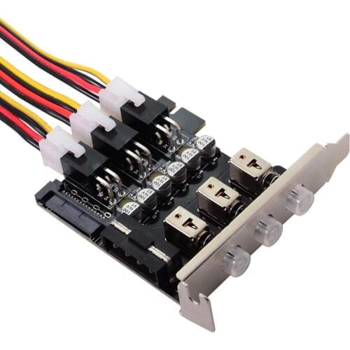 Intelligent Control Management System 3 Hard Disk Control System HDD SSD Power Switch with Low Profile Bracket