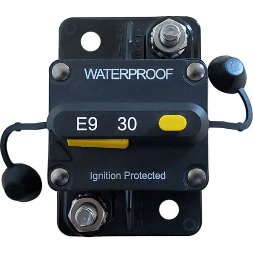 Iztoss 12V-48V 30-250A Hi-Amp Circuit Breaker with Manual Reset 3/8 Stud Circuit Breakers for Boat Solar Project Motorhome