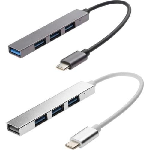 4 in 1 USB C Hub Ultra-Thin Portable Type-C to 4 USB Port Hub Expander For Laptop Tablet Computer USB Hub USB Type-C Hub USB