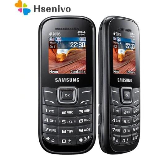 Samsung E1207T Refurbished-Original unlocked samsung E1207 cellphone 1.5 inch Dual sim card FM radio Loudspeaker