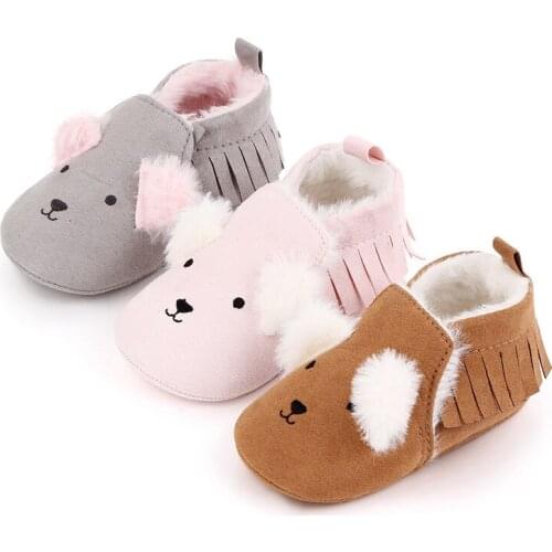 New Autumn Winter Baby Shoes Soft Sole Infants Warm First Walkers Antislip Newborn Boys Girls Shoes