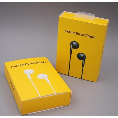 Original 3.5mm Realme Buds 3 Earphone Bass Headset For Narzo 20 30pro GT Neo 8 Q3 Q2 V11 Q In-Ear Earbuds Wired Control With Mic