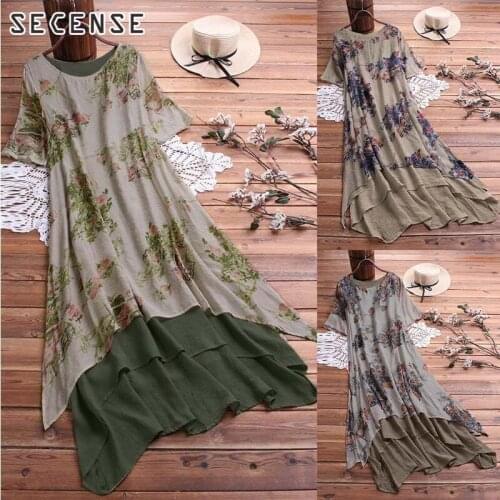 SECENSE Linen Summer Dresses