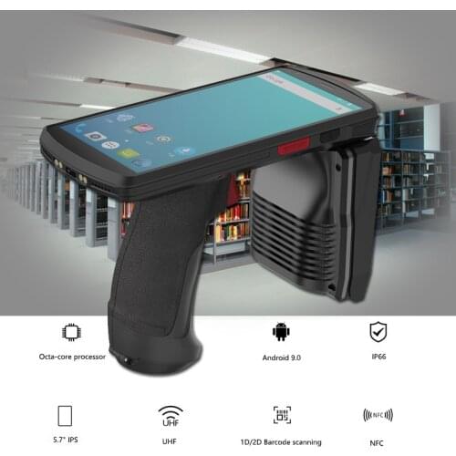 Rugged Handheld PDA Terminal Touch Screen Android 9.0 OS Warehouse Rugged Inventory Wireless Pistol Grip 2D Barcode Scanner