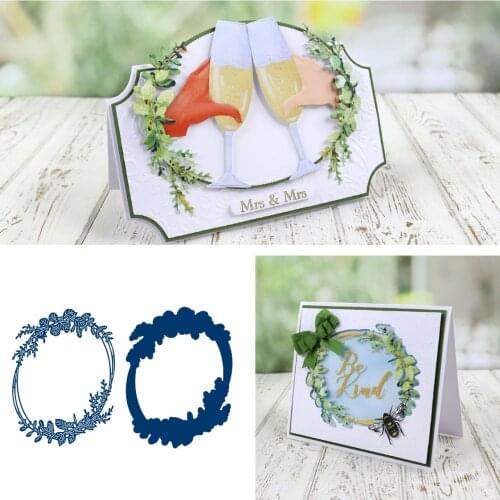 Wreath Plant Decoration New Metal Cutting Dies Scrapbook Diary Stencil Embossing Template DIY Greeting Card Handmade Hot Sale