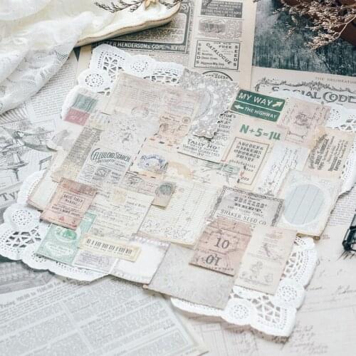 Vintage Coffee Stains Fabric Art Paper Stickers DIY Scrapbook Base Collage TAG. Mobile Diary Happy Plan Gift Sealing Decoration