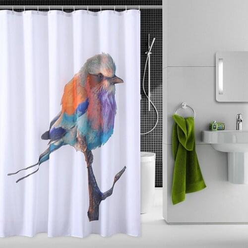 High - quality new Shuixuan polyester 3D digital printing bath curtain waterproof and mildew multi - functional curtain