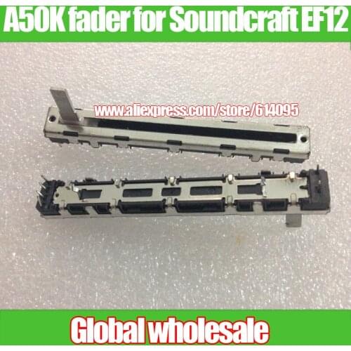 2pcs mixer fader NOBLE A50K double potentiometer for Soundcraft EF12 Japan / 75MM A50KX2 6 feet