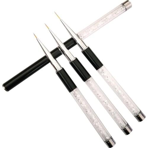 3pcs Nail Art Liner Painting Pen Draw flowers Depict Suit Thin Lines Professional Pen For Manicurist Painting Decoration Tools