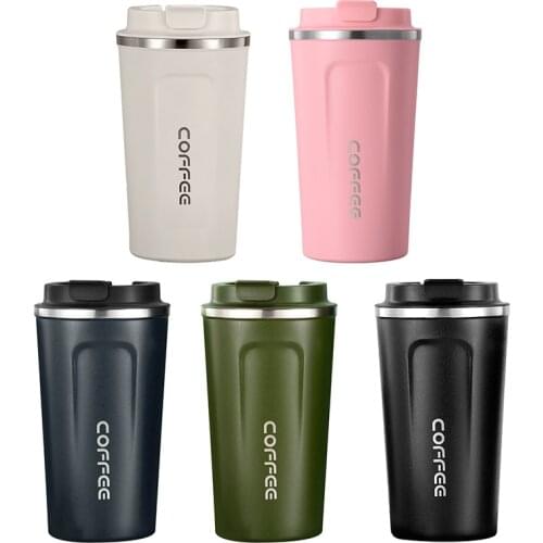 380ml/510ml High Quality 2019 Double Wall Stainless Steel Vacuum Flasks Thermo Cup Coffee Tea Milk Travel Mug Thermol Bottle