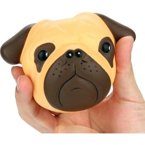8CM Exquisite Fun Crazy Dog Scented Squishy Charm Slow Rising Simulation Fun Funny Gadgets Novelty Stress Relief Squeeze Toys