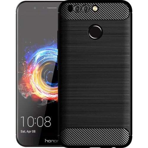Shock Absorption Cover Soft TPU Anti Scratch Carbon Fiber Back Original Case for Huawei Honor 8 Pro Honor V9 Cover Cases