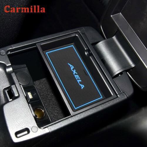 Car Non-Slip Mats for Mazda 3 Axela 2014 - 2018 Environmental Protection Latex Car Pad Interior Door Pad Cup Mat Car Accessories
