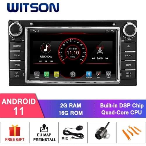 WITSON Android 11 2GB RAM 16GB FLASH CAR RADIO for TOYOTA RAV4 COROLLA VIOS HILUX Terios Car Multimedia Player Stereo AutoAudio