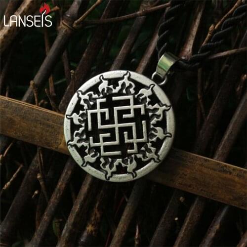 1pcs BIG Svarog slavic pendant Ancient Slavic Amulet slavic symbol norse talisman pendant jewelry Germanic men necklace
