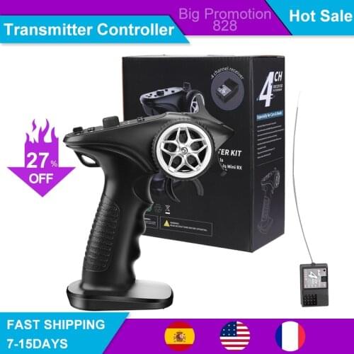 GA-4H-TX TX4 2.4GHz 4CH Radio System Transmitter Controller Remote Control w/ Receiver For RC Car Boat PK TG3 FS-GT3B