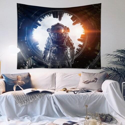 GT103 Astronaut Bedside Background Cloth INS Hanging Cloth Net Red Cloth Tapestry Room Dormitory bu yi hua Decoration