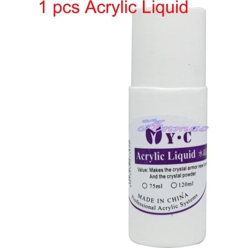 Acrylic Liquid Set for Dish Acrylic Powder Nail Art False Tips Salon Tools 75ml/bottle