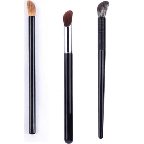 3Pcs Angled Makeup Brush Set Nose Shadow Highlighter Brush Multi-purpose Makeup Eyeshadow Applicator
