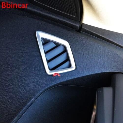 Bbincar 2pcs Front Upper Air vent Cover Trim Cover LHD Interior Accessories Stainless Steel For Peugeot 3008 GT 2017 2018