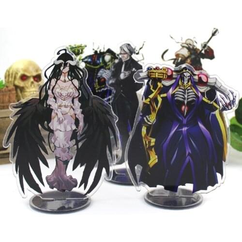 Anime Overlord Figure Acrylic Stand Model Toy Ainz Ooal Gown&albedo Action Figure Decoration Cosplay Anime Lovers Birthday Gifts