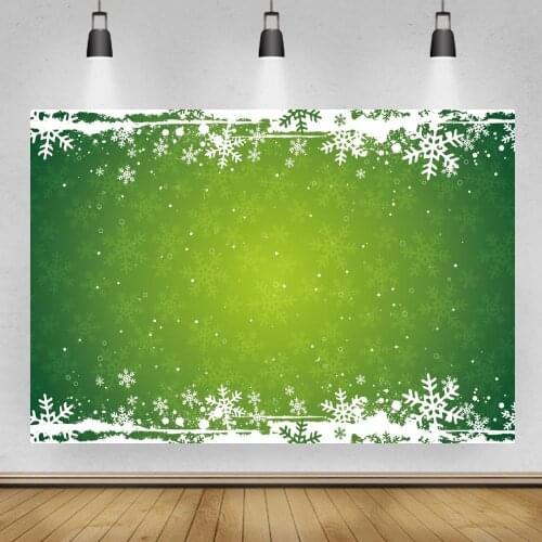 Snowflake Patterns Green Plank Board Photography Backdrops Newborn Baby Shower Kids Portrait Light Bokeh Photo Backgrounds