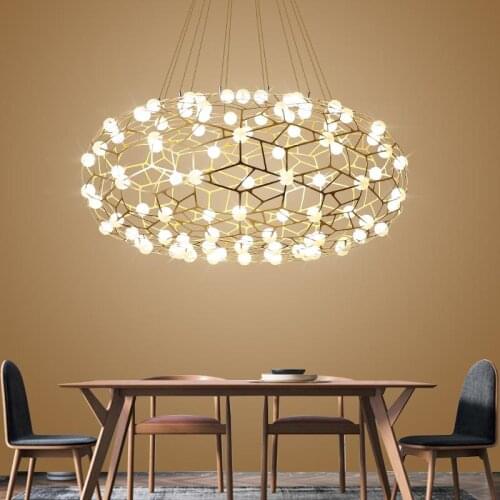 Modern LED firefly flower pendant light fixtures pendant lamp starry hotel restaurant bar moderne lustre home lighting PA0288