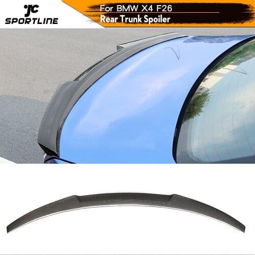 Carbon Fiber Trunk Spoiler For BMW X4 F26 2014 - 2017 Rear Trunk Wing Spoiler Boot Lip