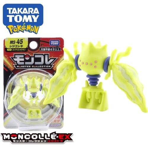 Takara Tomy Tomica Pokemon Pocket Monsters Moncolle MS-45 Regi-Electric 3-5cm Mini Resin Anime Figure Toys For Children