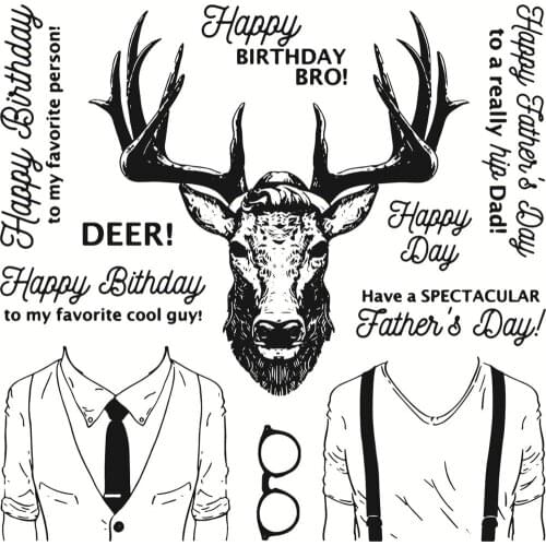 14x14 animal Transparent Clear Stamps Silicone Seals for DIY scrapbooking photo album Card Making