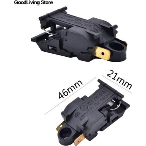2pcs 13A Electric Kettle Thermostat Switch 2 Pin Terminal Kitchen Appliance Parts 46x21mm