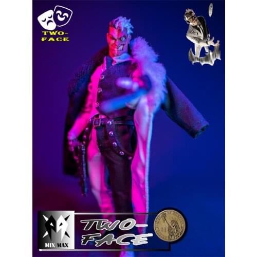 In Stock 1/12 Scale MixMax MX1904 Double Faced Parts Package Head Clothes Accessories For 6" Action Figure Body