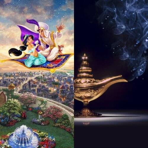 Diamond Painting Disney Aladdin DIY 5D Mosaic Cross Stitch Kits Diamond Embroidery Full Home Decor Gift