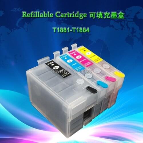 Asia Pacific version 188# 188XL ,prefilled ink for epson WF-3641 WF3641 WF-7111 WF7111 WF-7621 WF7621 with auto reset chips