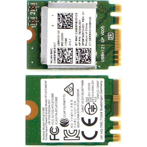 Mini Wireless WIFI Card NGFF Interface RTL8723BE 792204-001 For HP for DELL for Asus C26