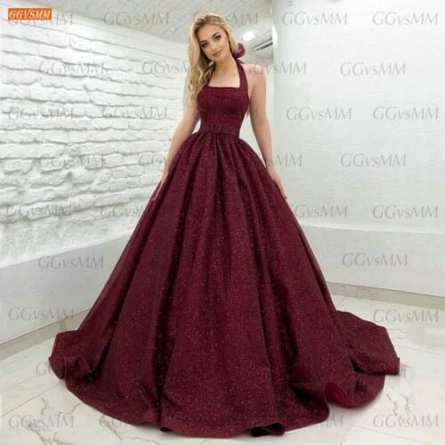 Sparkly Burgundy Evening Gown Long 2021 Robe De Soirée Femme Slim Fit Reflective Dresses Women Party Vestidos De Fiesta De Noche