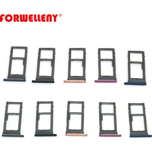 For SAMSUNG Galaxy S9 / S9 PLUS G960 G965 Micro Sim Card Holder Slot Tray Replacement Adapters Black, grey, gold, blue, purple