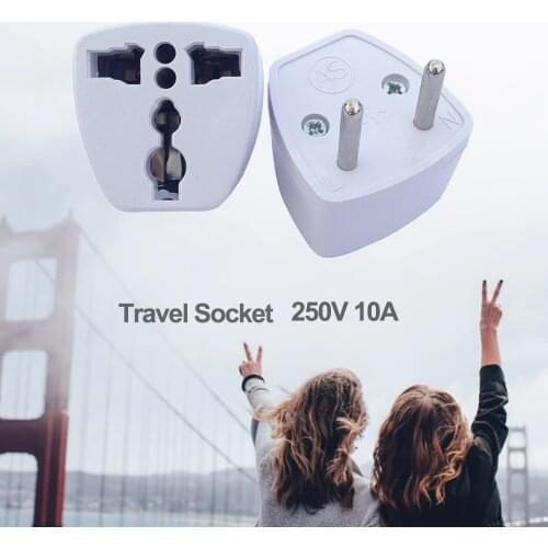 4mm Travel Adapter Universal AU UK US To EU Plug Adapter Converter Euro European AC Travel Adapter Power Socket Electric Outlet