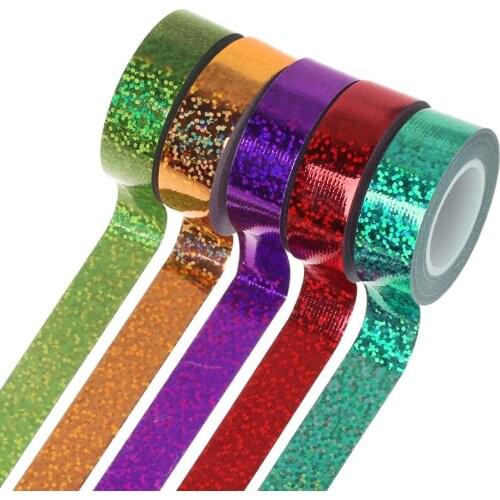 Rhythmic Gymnastics Decoration Holographic Glitter Tape Ring Stick Accessory
