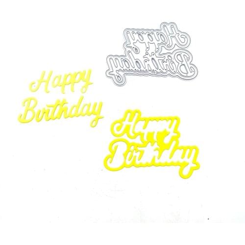 Julyarts Birthday Cutting Dies New Dies Scrapbooking Soldes Stencil Metal Dies for Scrapbooking Card Decoration Making